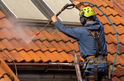 Démoussage et hydrofuge de toiture à Biesles